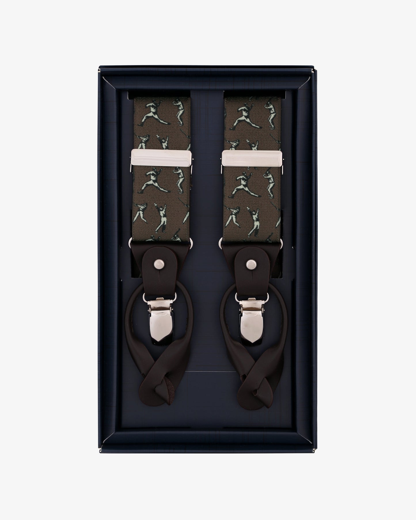 PLAYER SUSPENDERS DARK BROWN