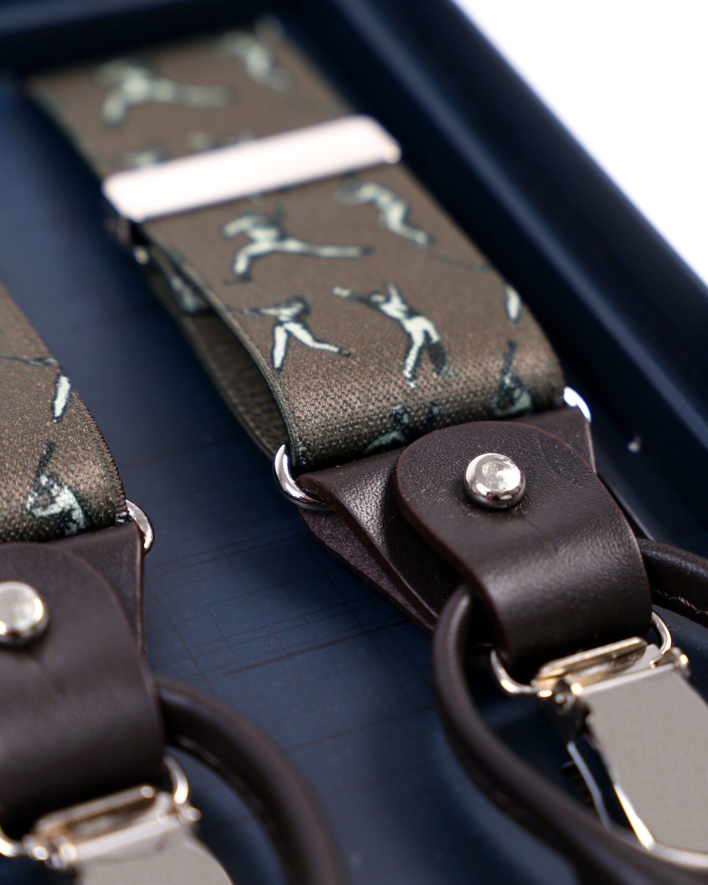 PLAYER SUSPENDERS DARK BROWN