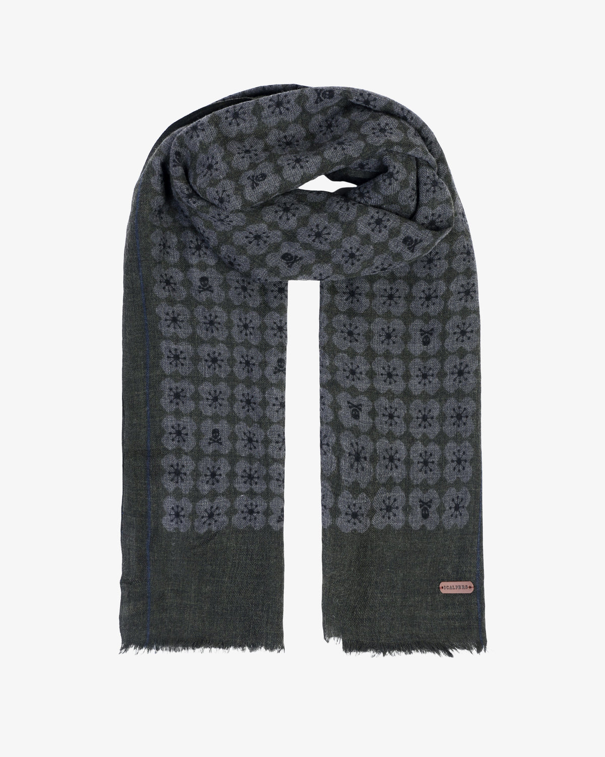 TALE SKULL PASHMINA GREEN/GREY