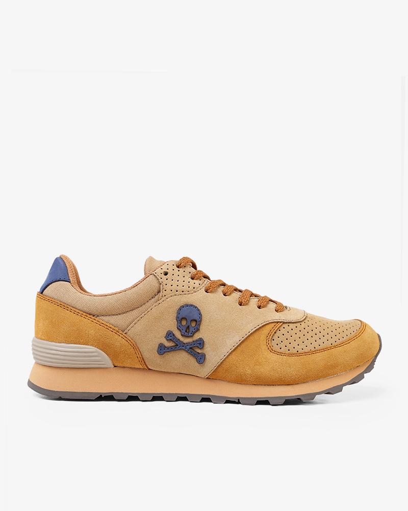 SNEAKERS COMBINADA CALAVERA BORDADA