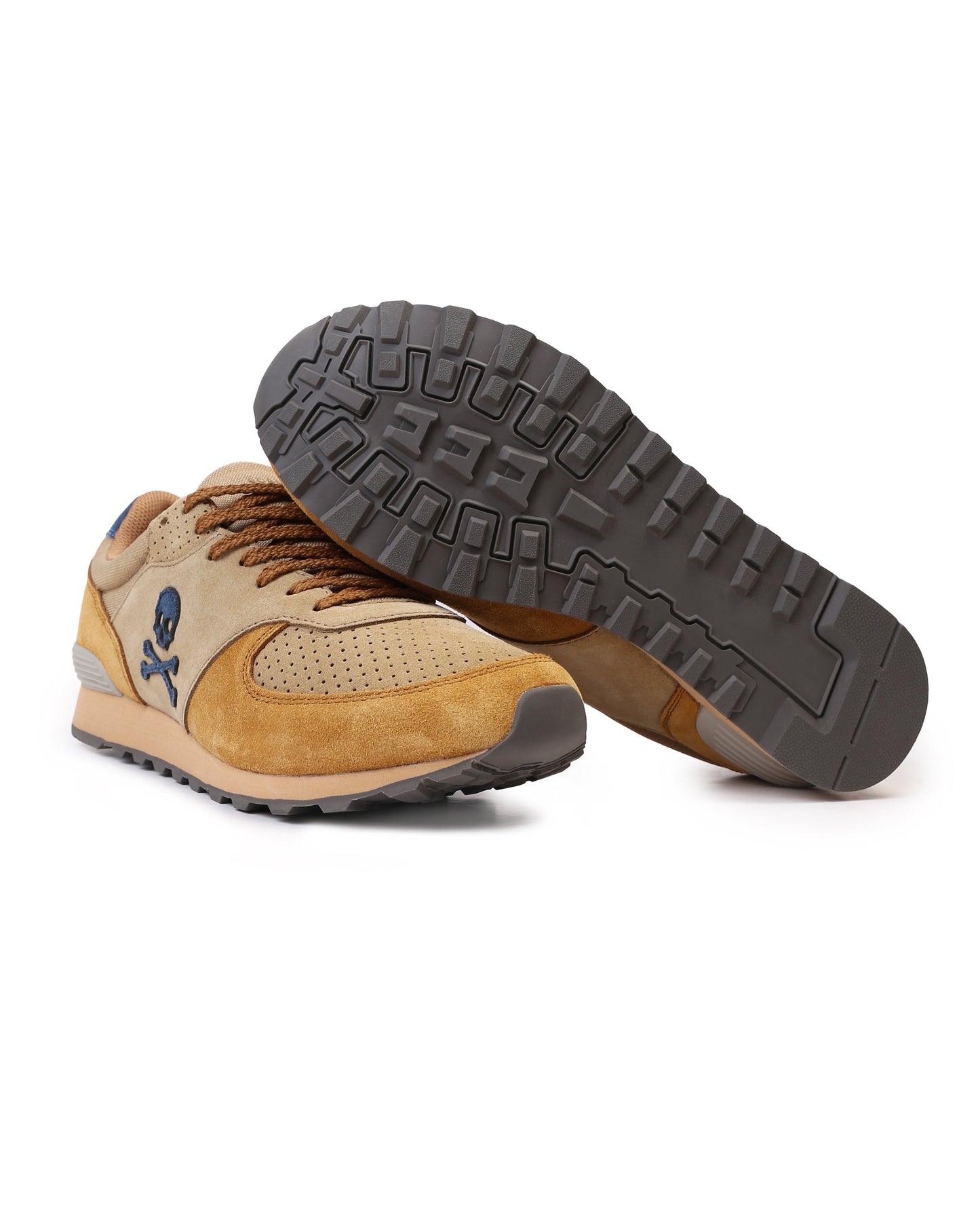 SNEAKERS COMBINADA CALAVERA BORDADA