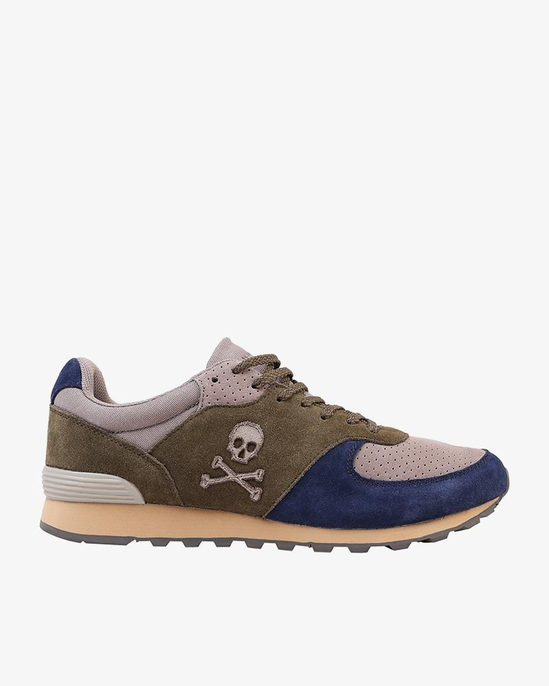 SNEAKERS COMBINADA CALAVERA BORDADA