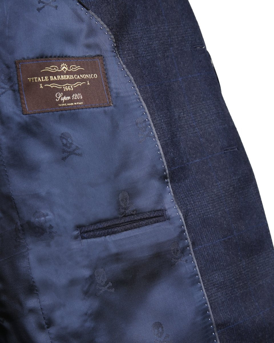CITY SUIT NAVY SQUARES