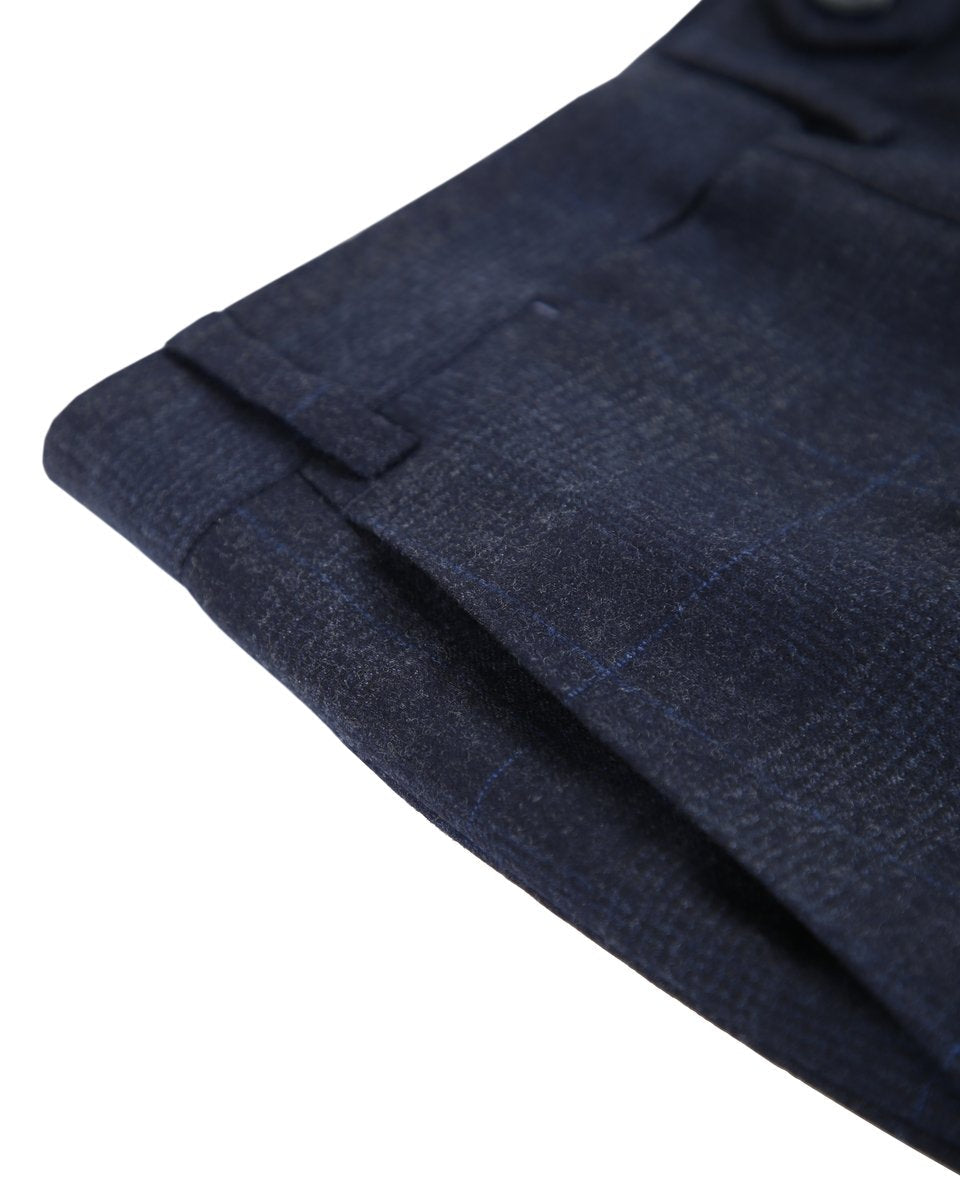 CITY SUIT NAVY SQUARES