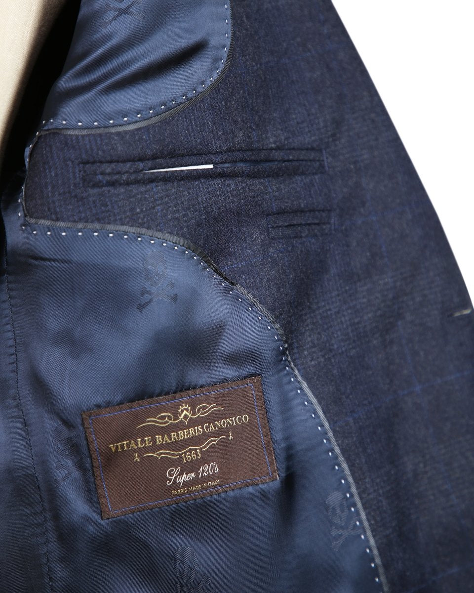 CITY SUIT NAVY SQUARES