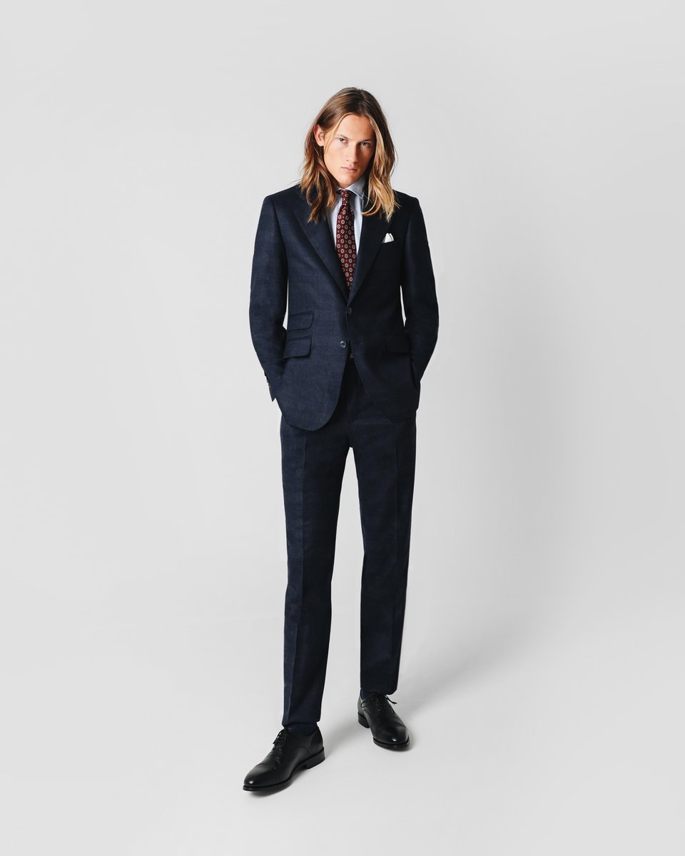 CITY SUIT NAVY SQUARES