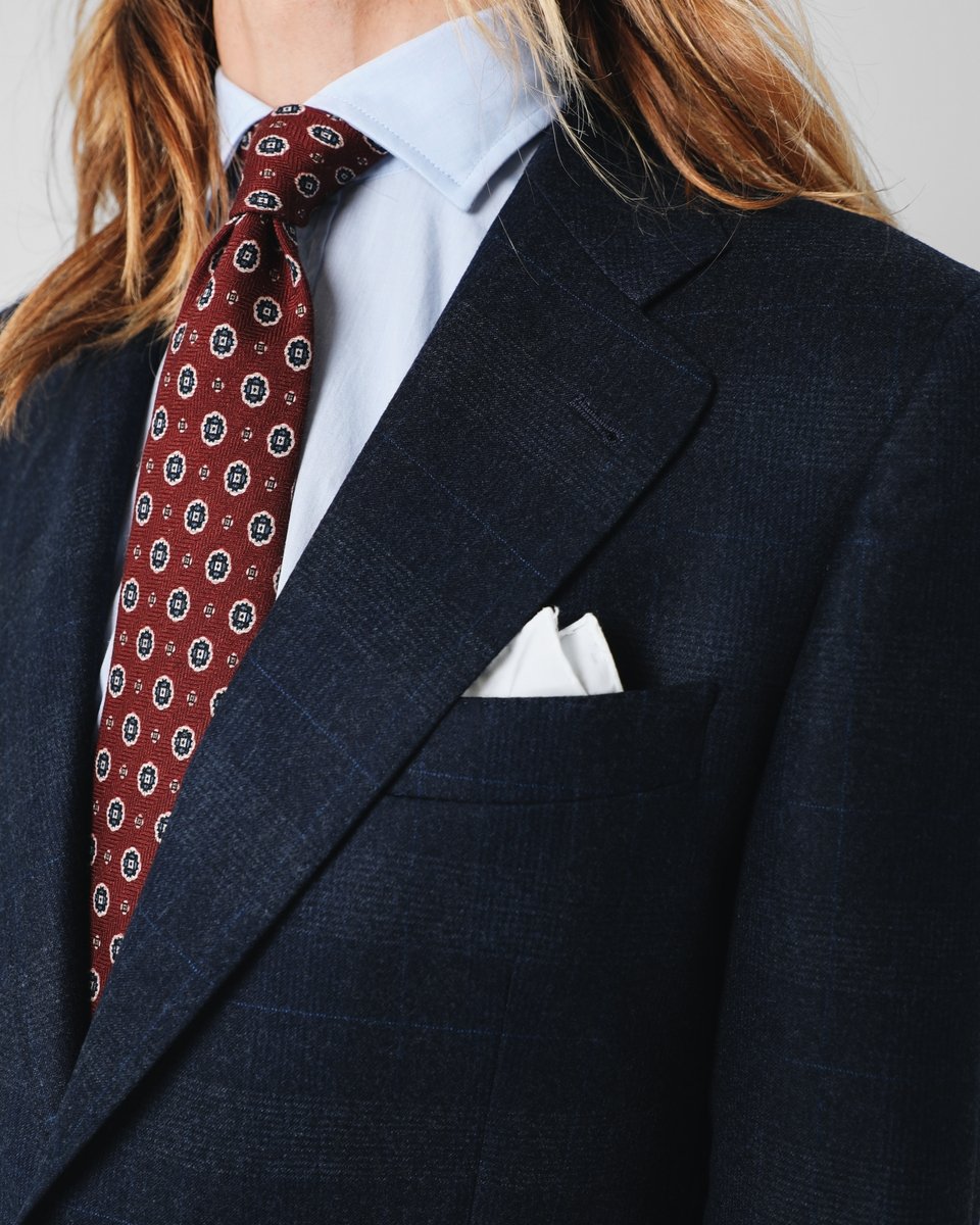 CITY SUIT NAVY SQUARES