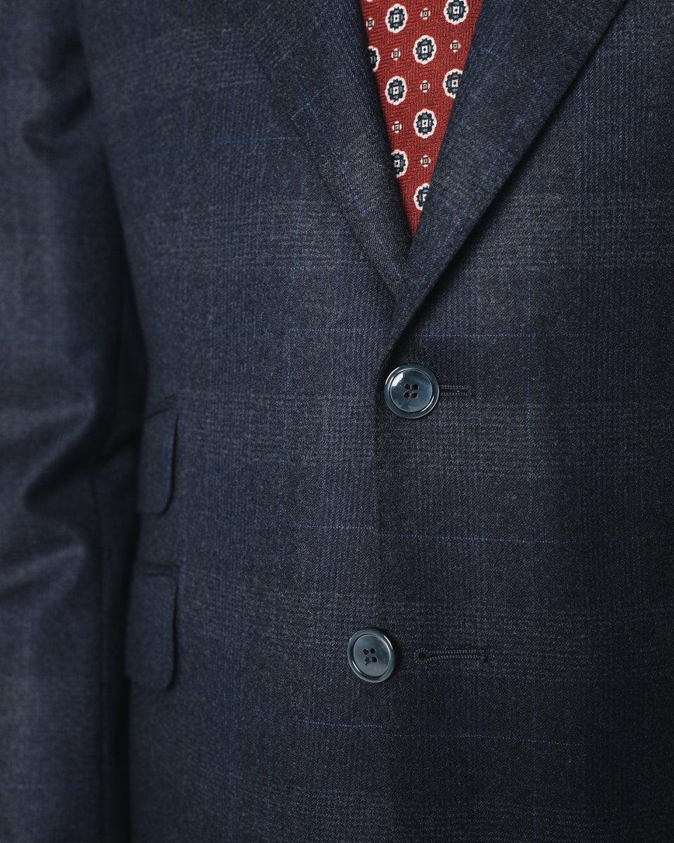 CITY SUIT NAVY SQUARES