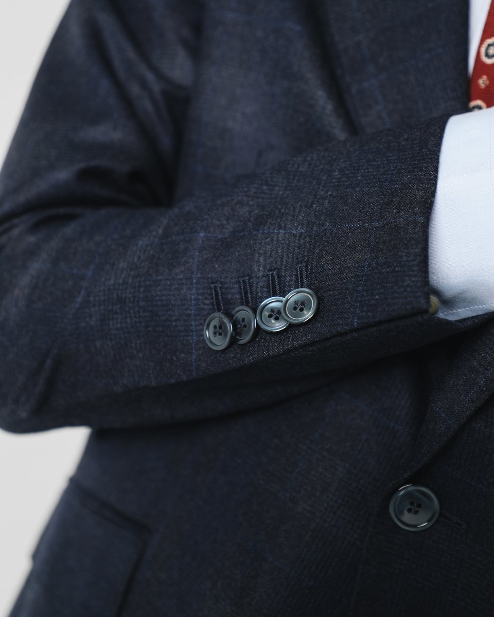 CITY SUIT NAVY SQUARES