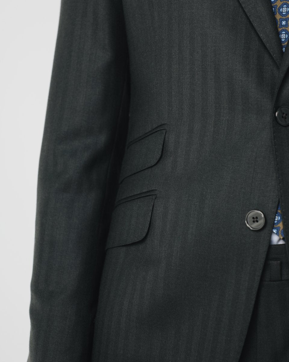 NEW DRESSY HERRINGBONE SUIT