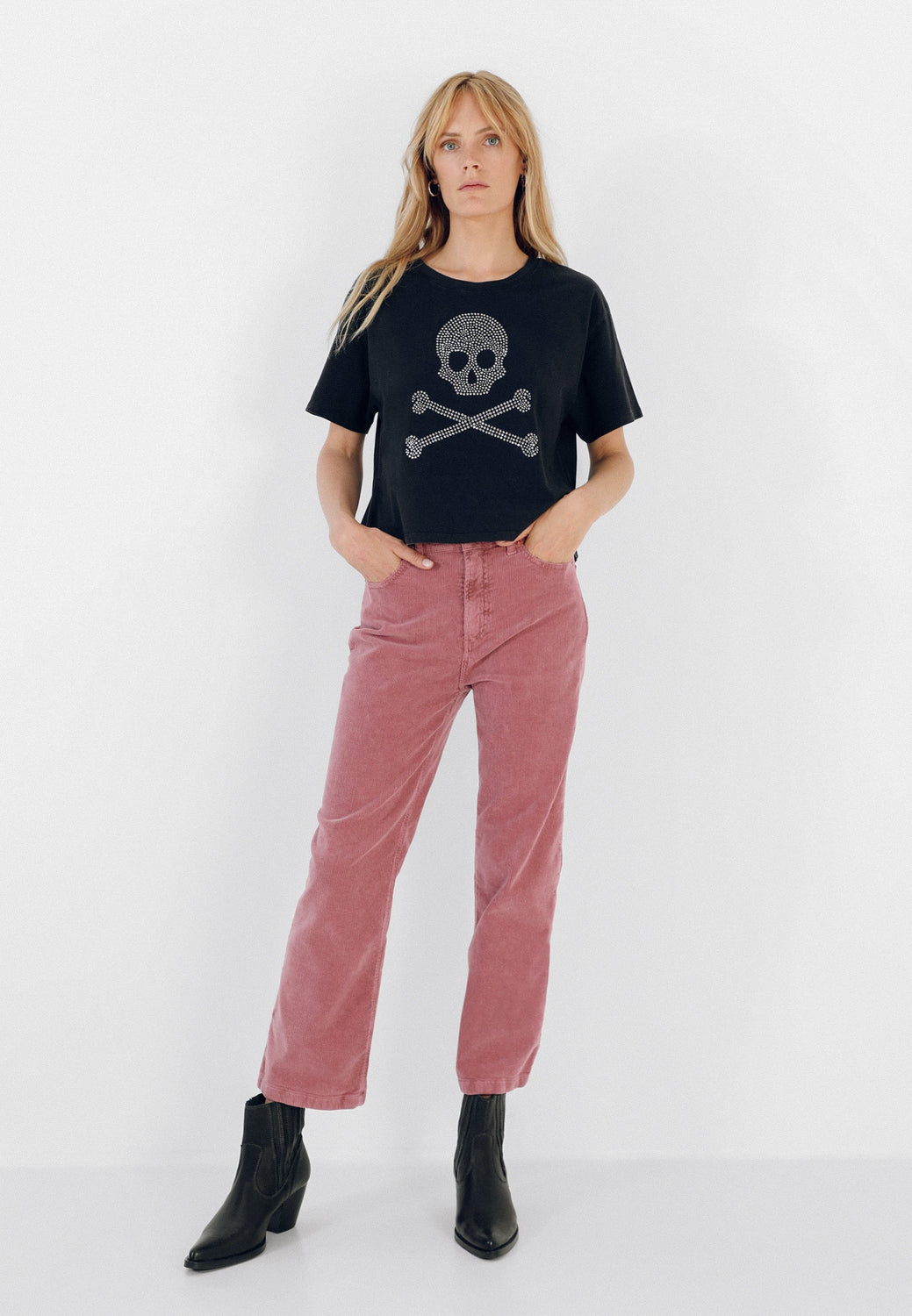 CAMISETA ALGODÓN CALAVERA TACHAS - Scalpers