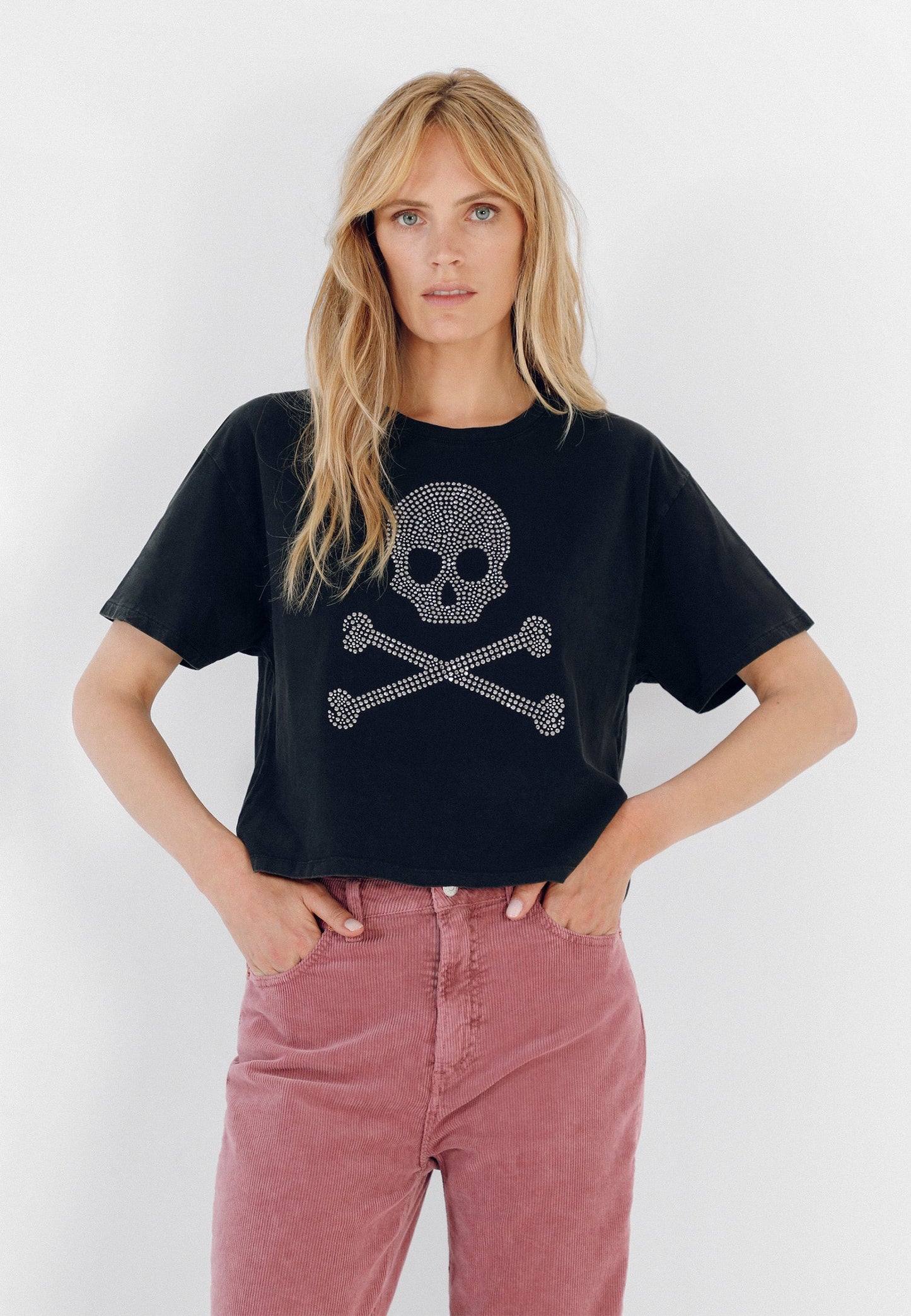 CAMISETA ALGODÓN CALAVERA TACHAS - Scalpers