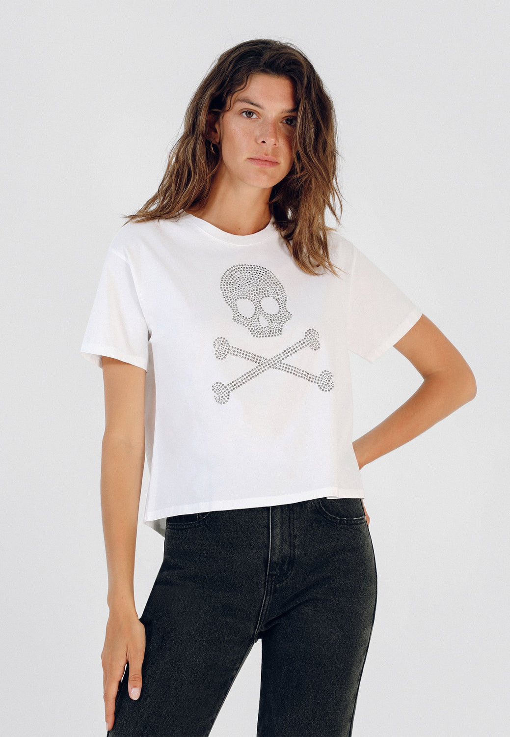 CAMISETA ALGODÓN CALAVERA TACHAS - Scalpers