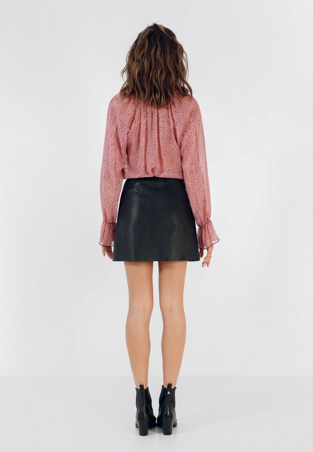 FALDA MINI PIEL CINTURÓN - Scalpers