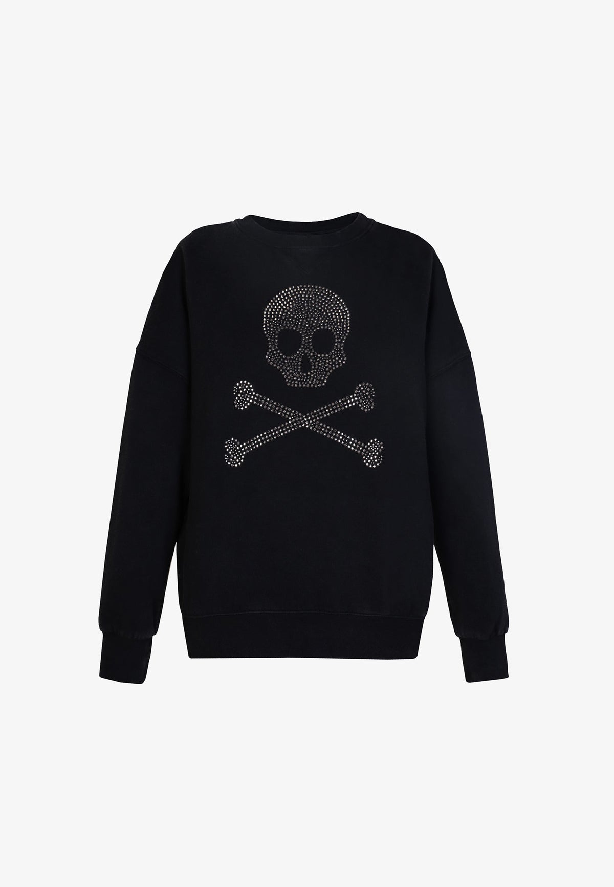 SUDADERA LOGO CALAVERA TACHUELAS