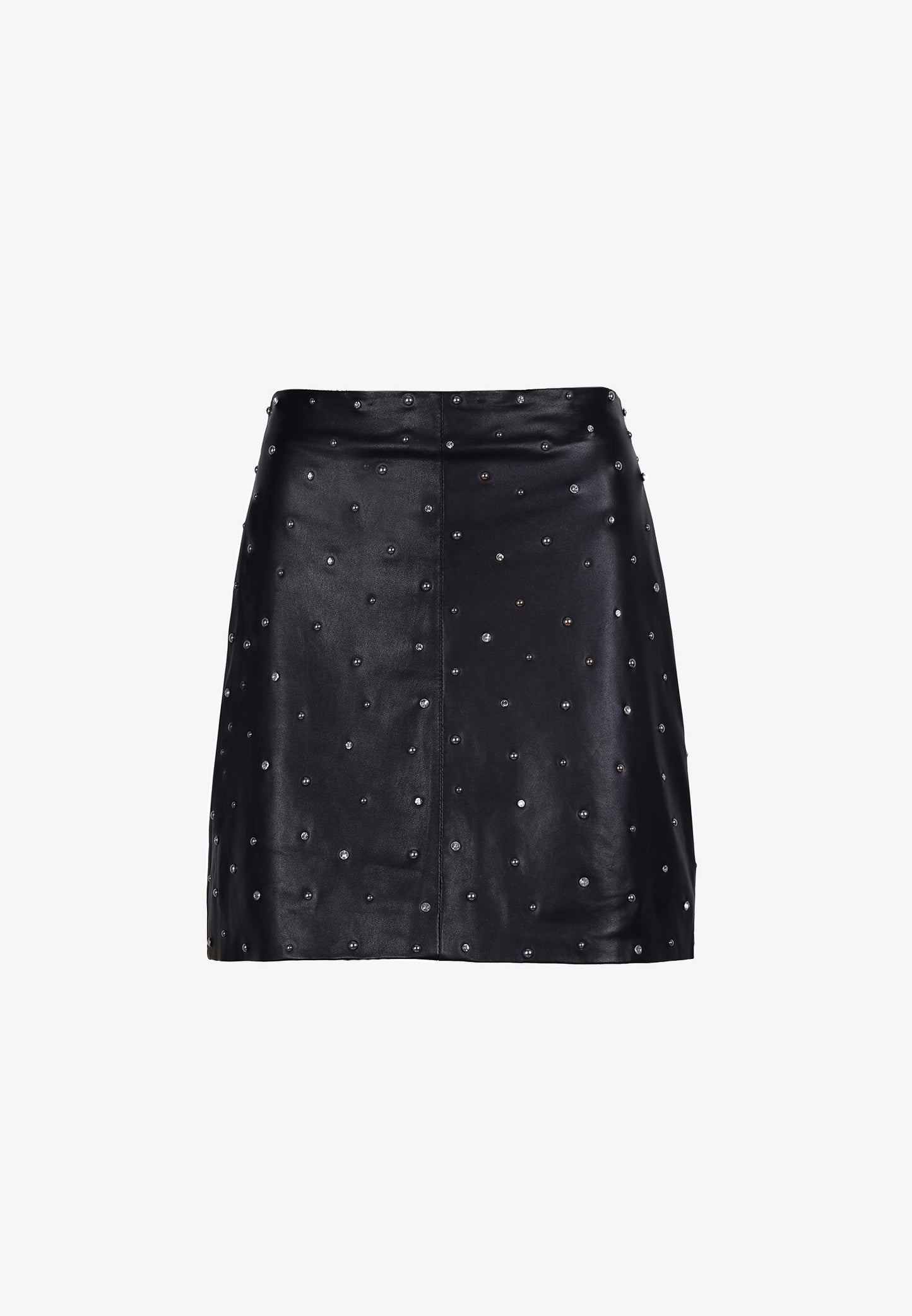 FALDA PIEL TACHUELAS