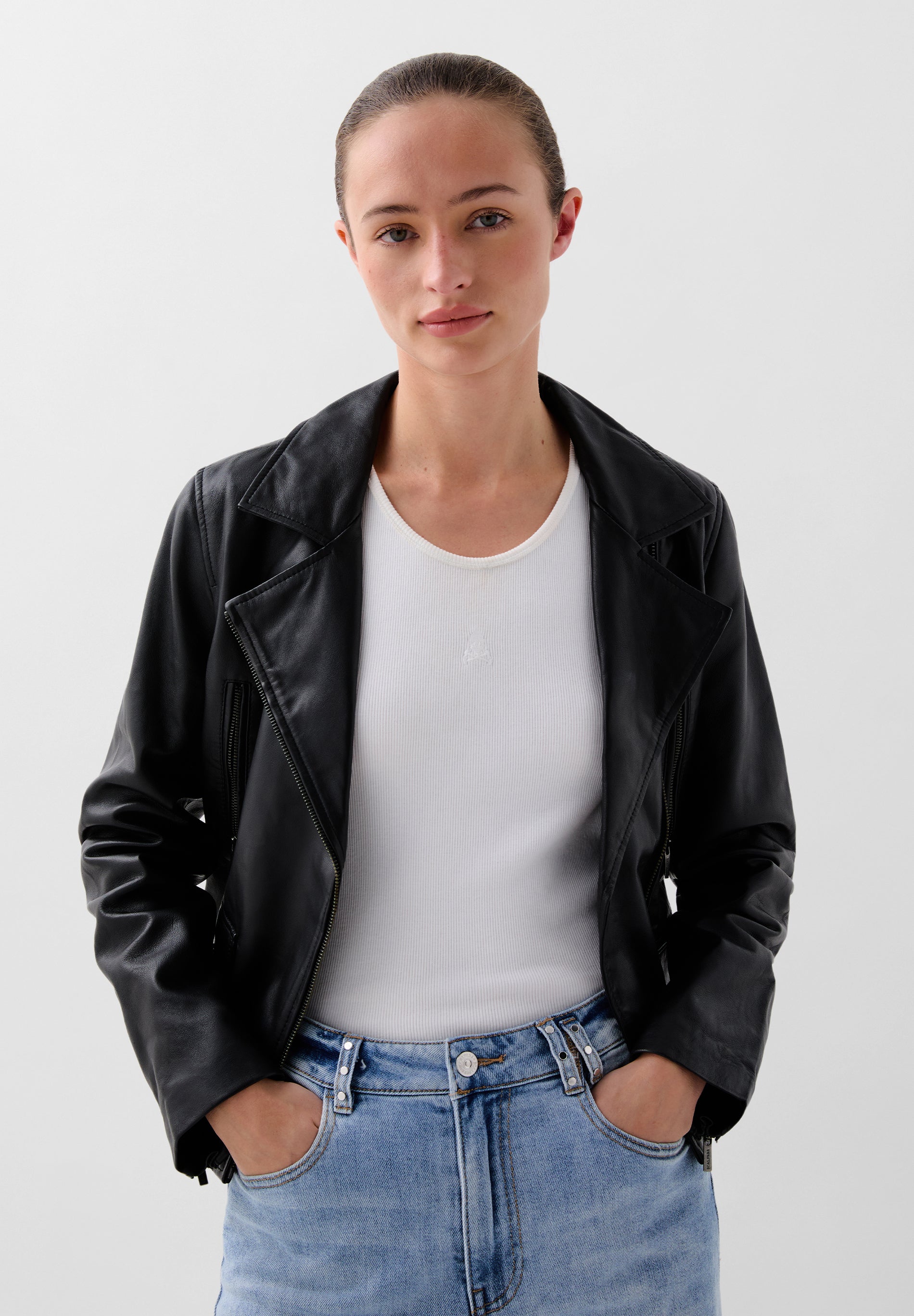 CAZADORA BIKER PIEL