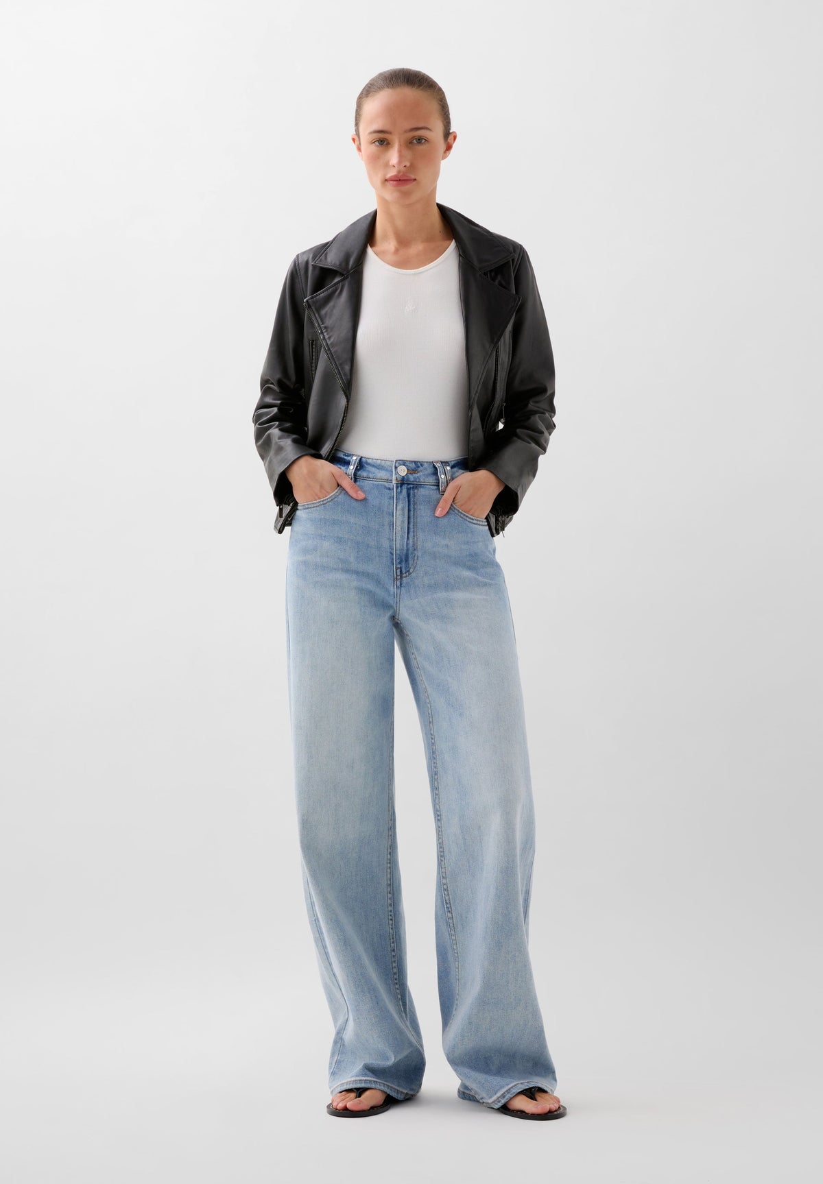 CAZADORA BIKER PIEL