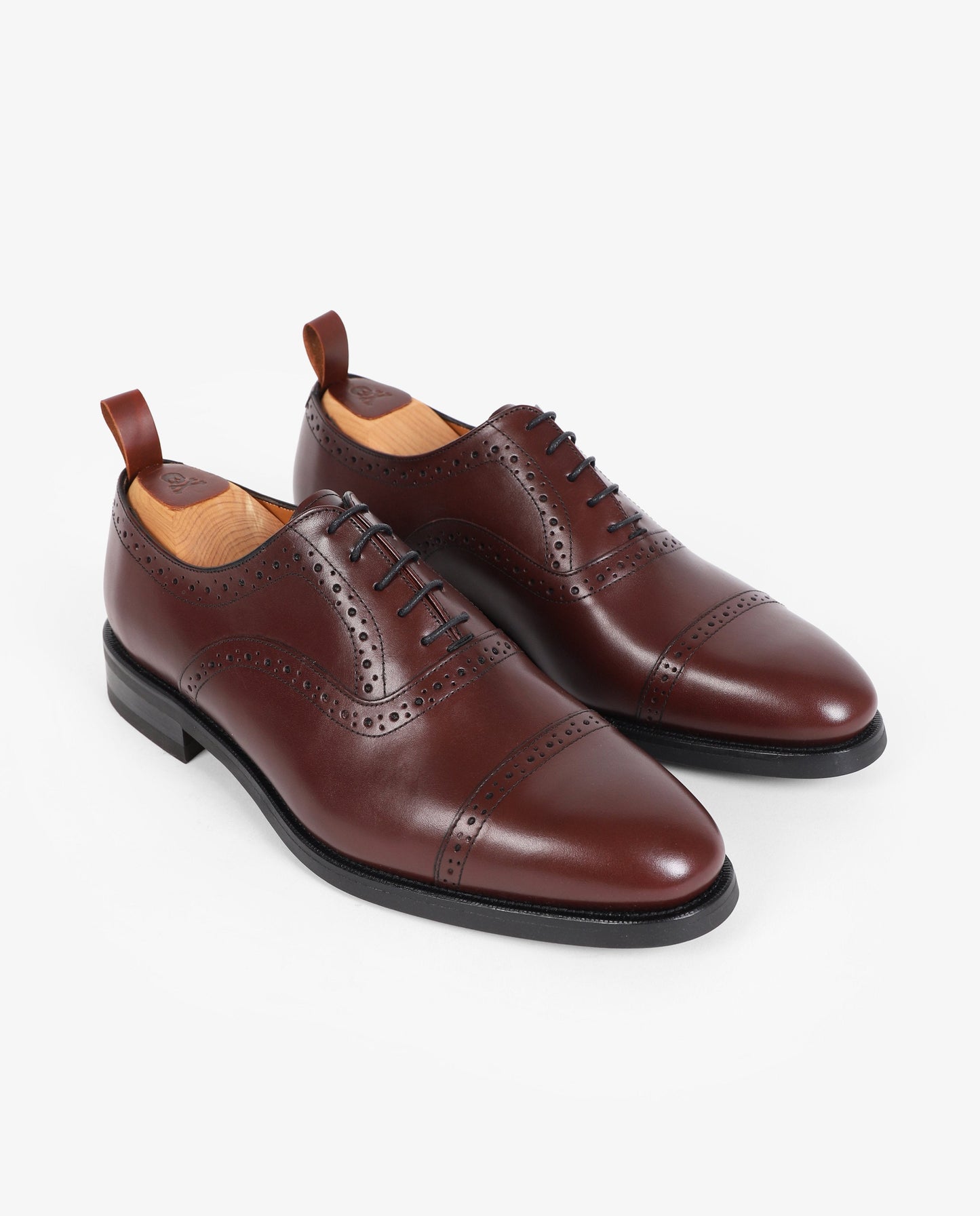 ZAPATOS OXFORD VESTIR PICADO PIEL