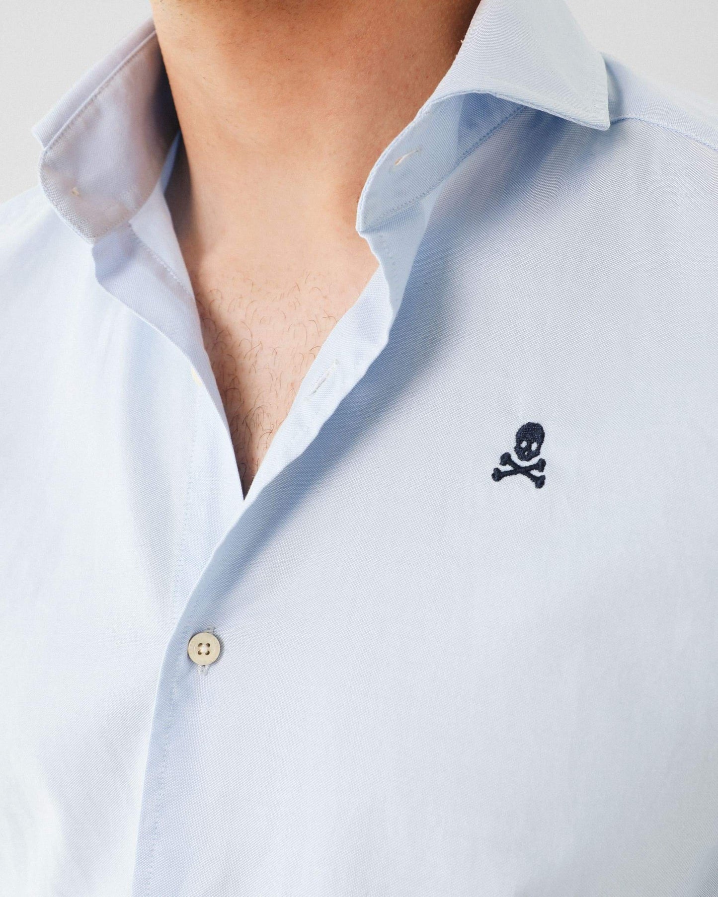 CAMISA ALGODÓN CALAVERA CONTRASTE