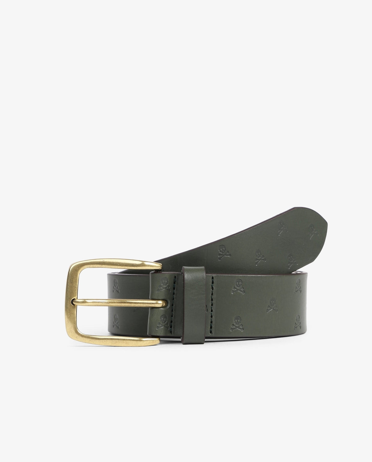 SKULL LEATHER BELT