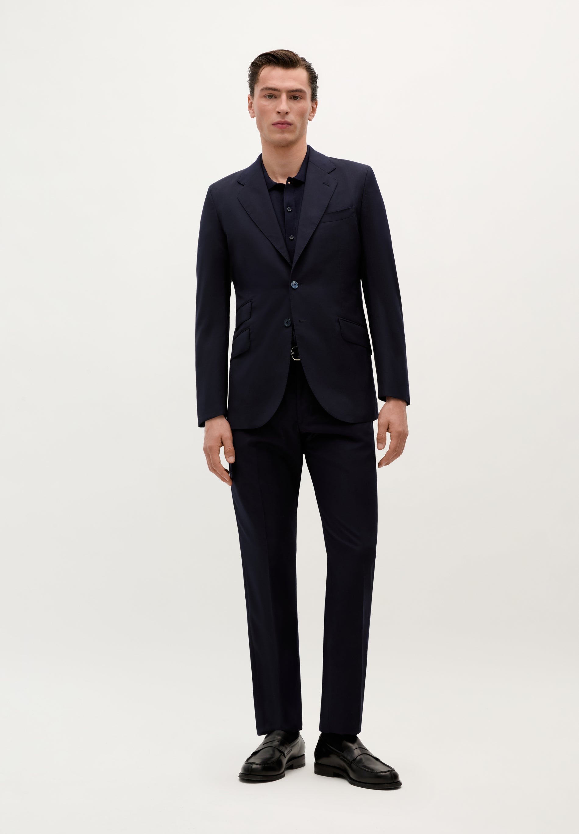 TRAJE CLÁSICO LANA AZUL MARINO