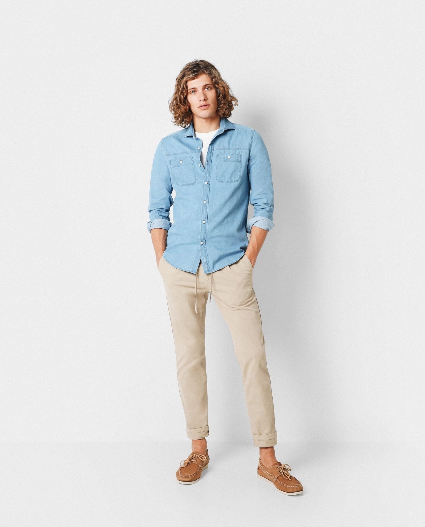 CAMISA DENIM BOLSILLOS