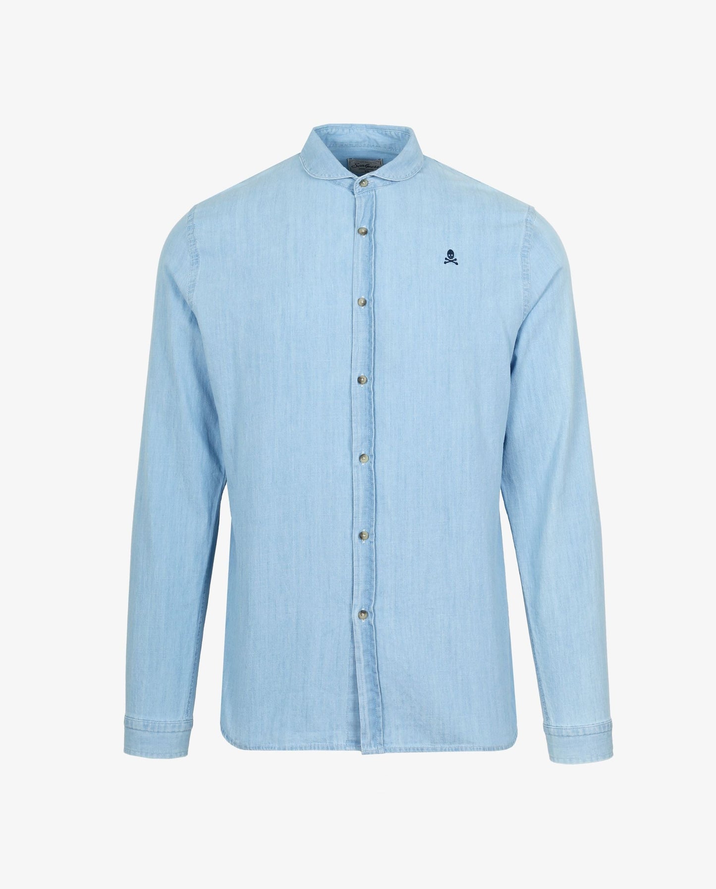 CAMISA DENIM CUELLO REDONDO