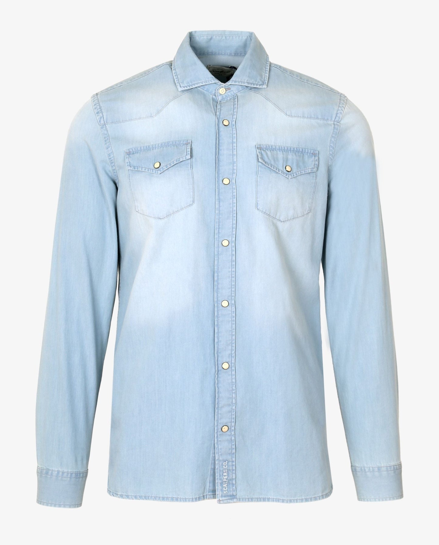 CAMISA DENIM BOLSILLOS TAPETA