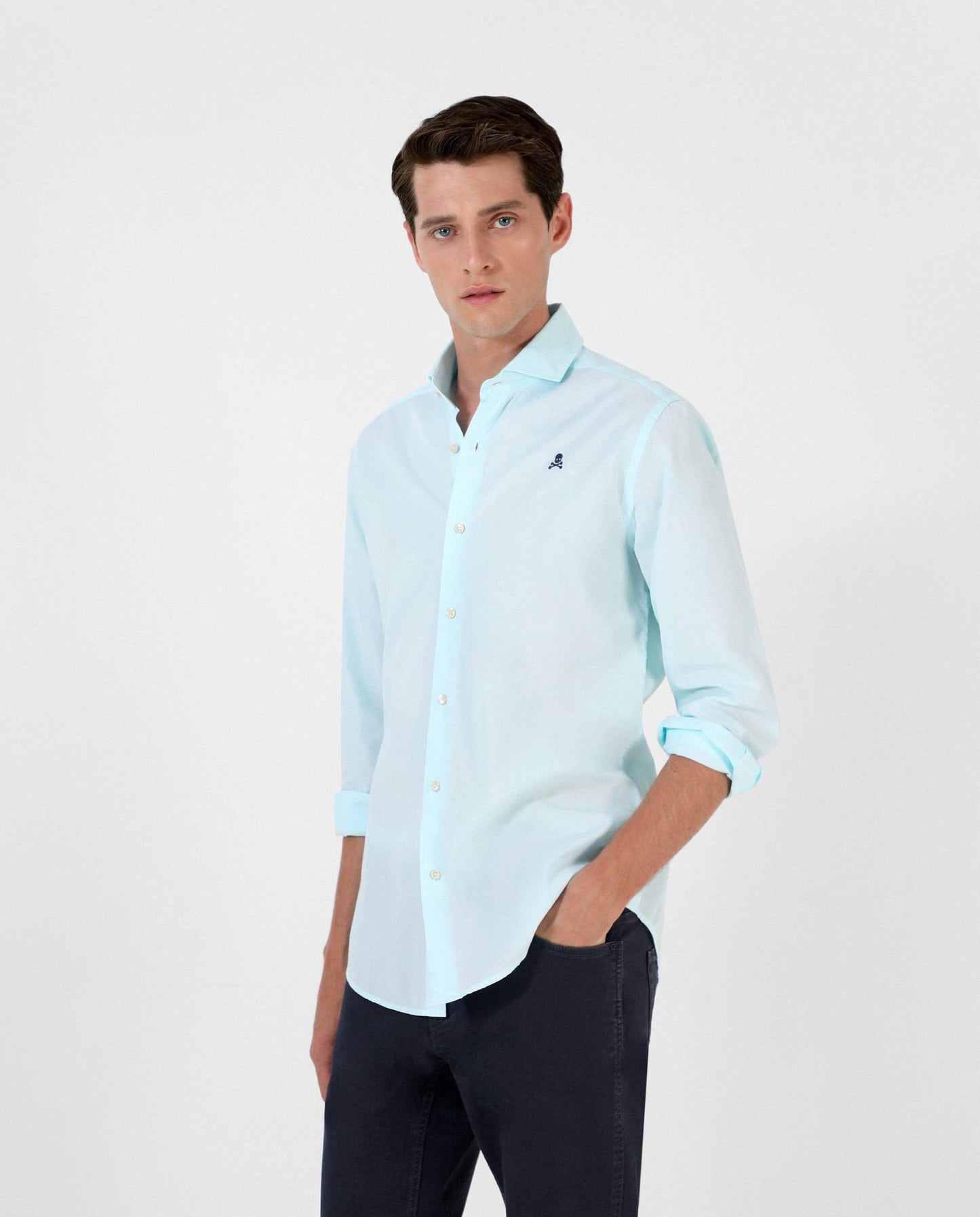 CAMISA CALAVERA CONTRASTE