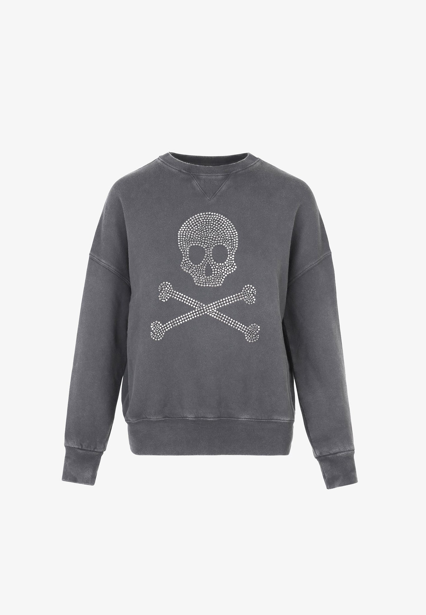 SUDADERA LOGO CALAVERA TACHUELAS