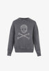 SUDADERA LOGO CALAVERA TACHUELAS