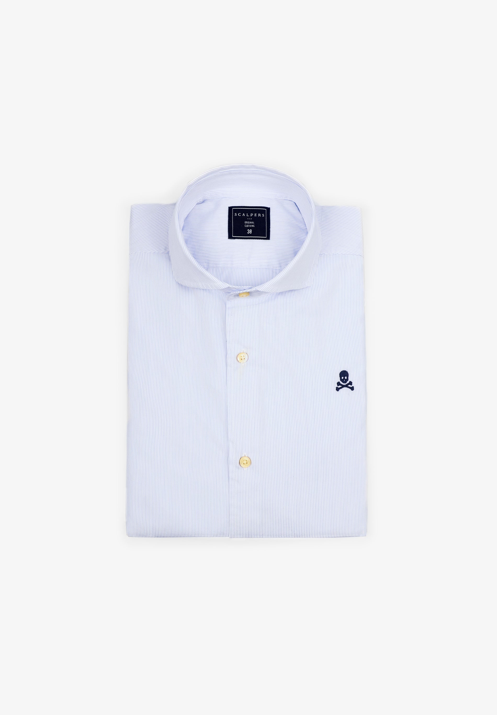 CAMISA VESTIR RAYAS CALAVERA CONTRASTE