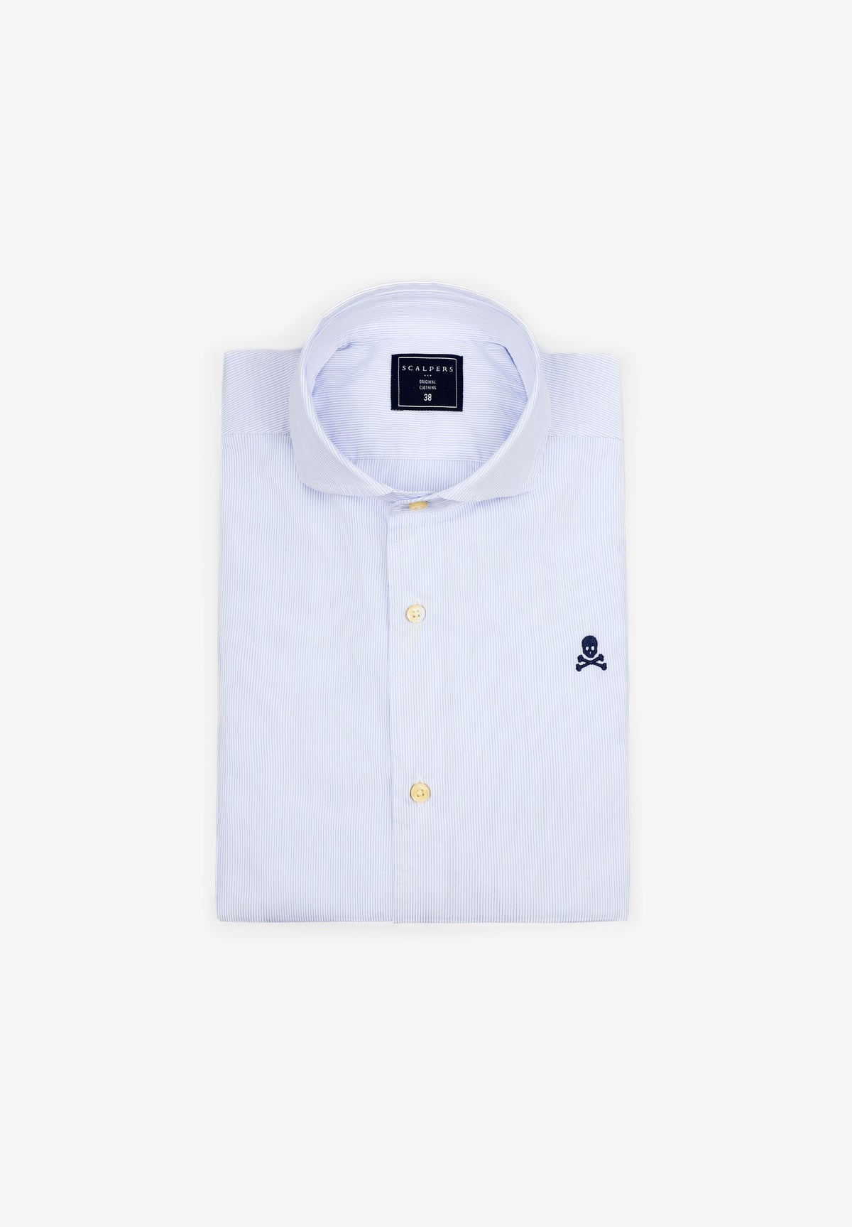 CAMISA VESTIR RAYAS CALAVERA CONTRASTE
