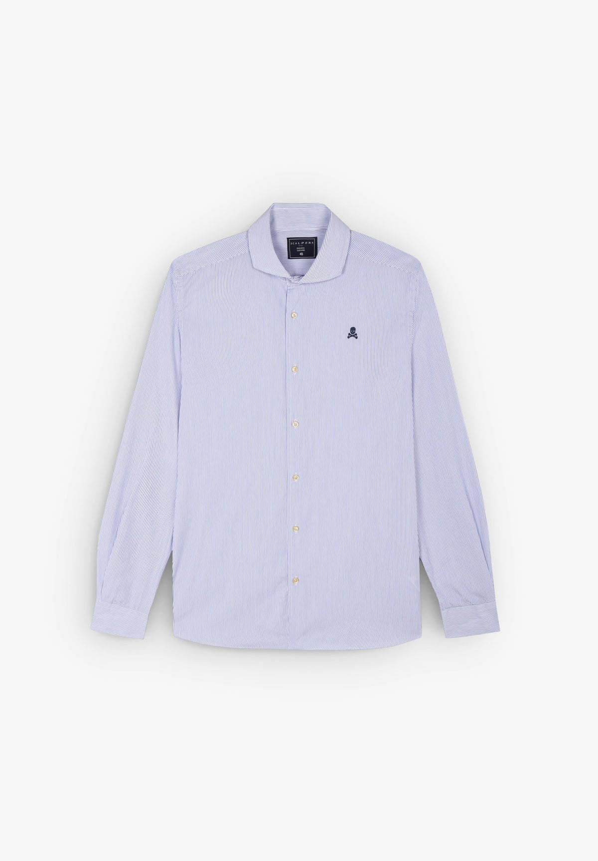 CAMISA VESTIR RAYAS CALAVERA CONTRASTE