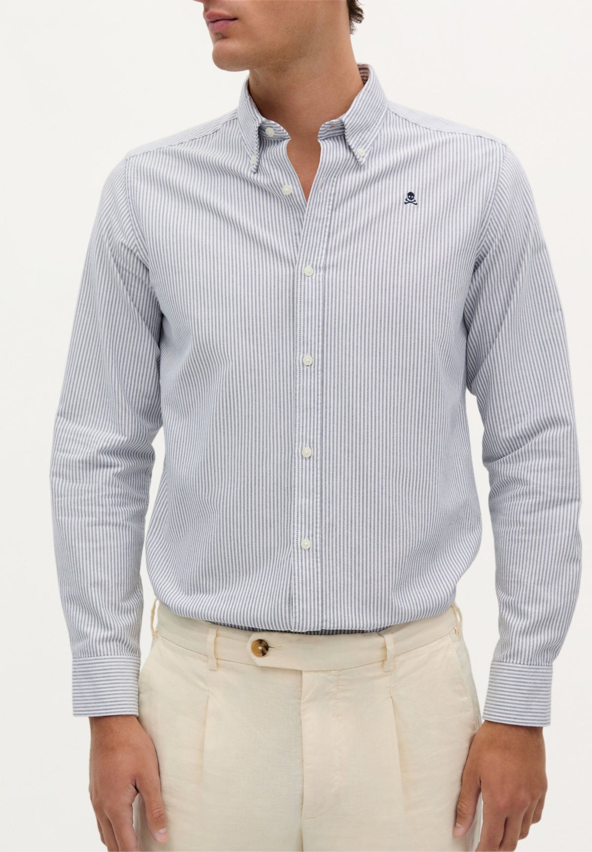 CAMISA OXFORD CALAVERA CONTRASTE - Scalpers