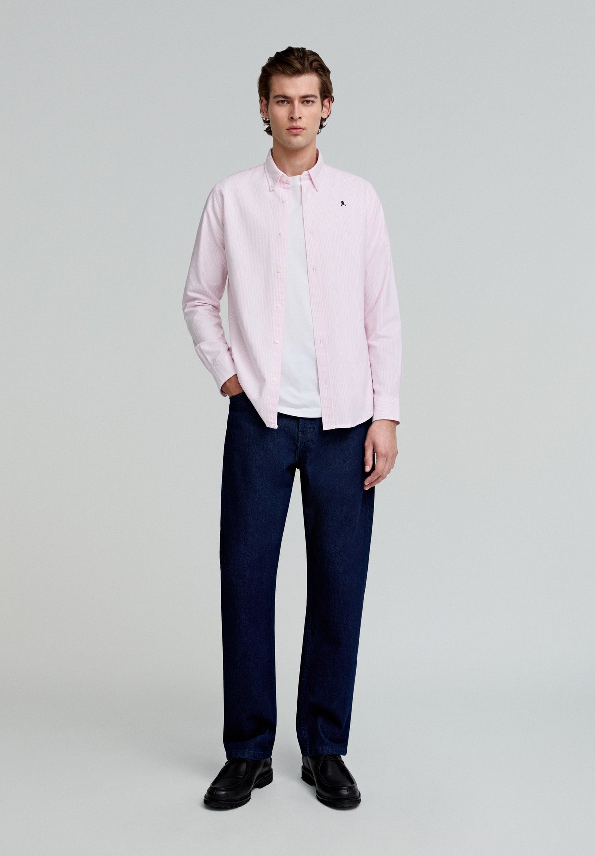 CAMISA OXFORD CALAVERA CONTRASTE - Scalpers