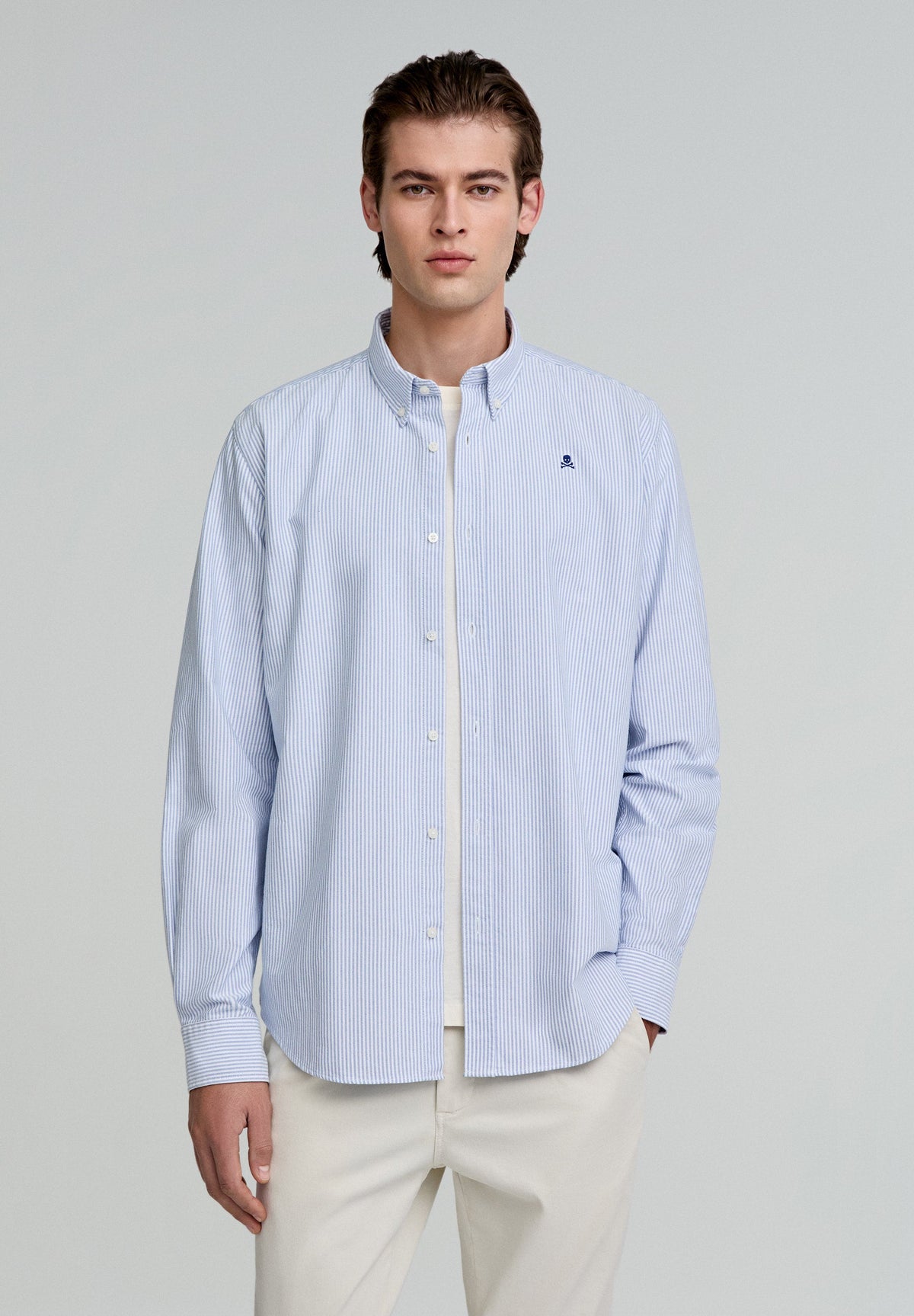 CAMISA OXFORD CALAVERA CONTRASTE - Scalpers