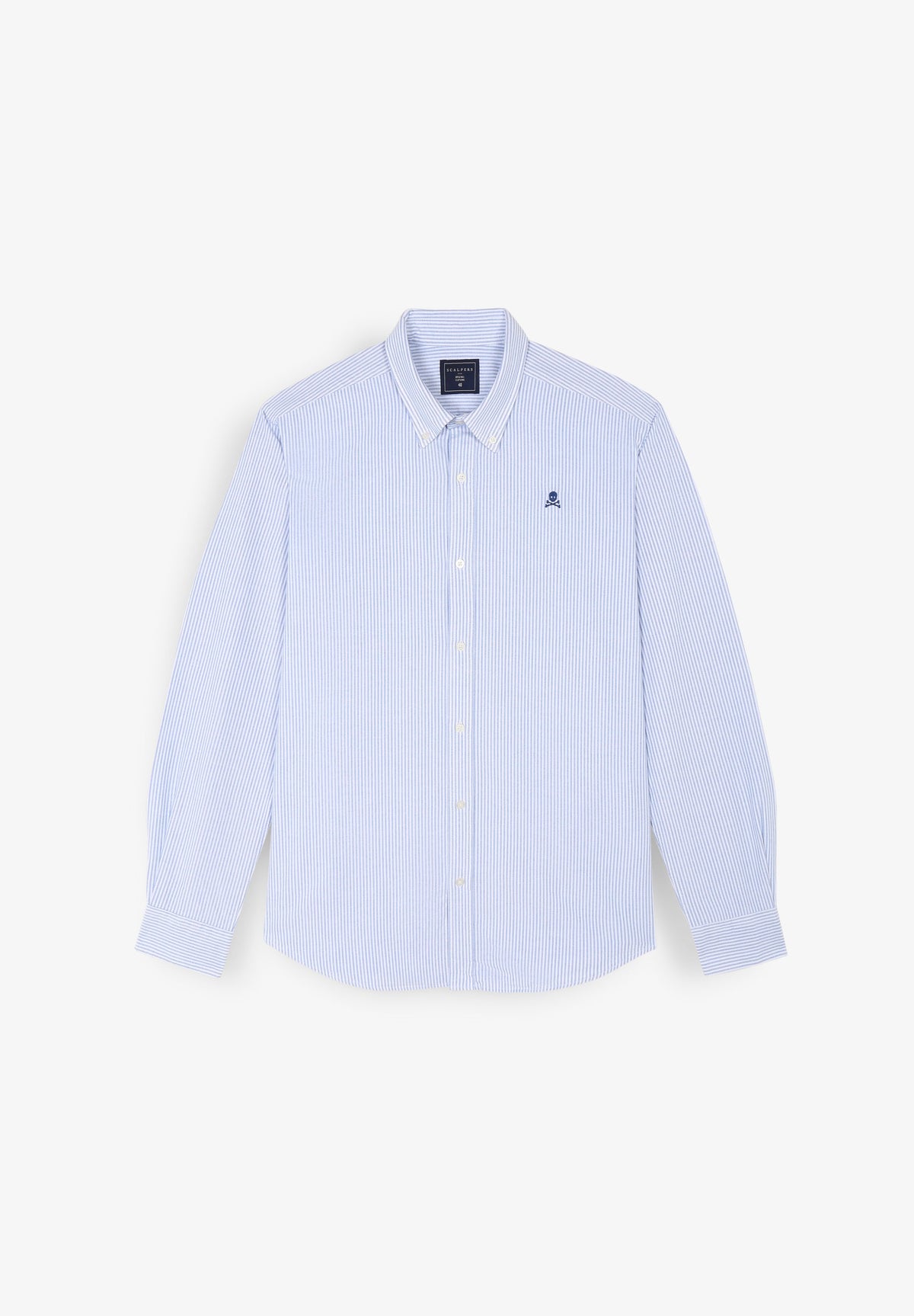 CAMISA OXFORD DE RAYAS CALAVERA