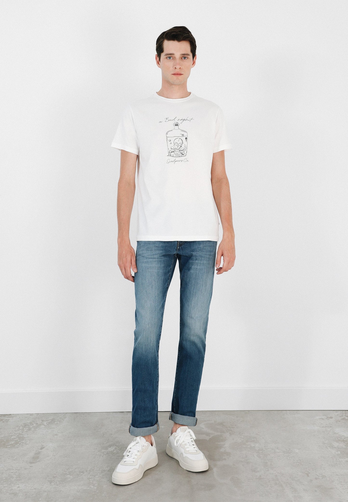 CAMISETA CALAVERA BORDADA DELANTERO