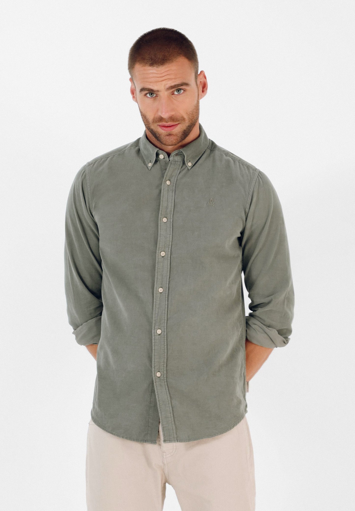 CAMISA PANA CUELLO BOTONES