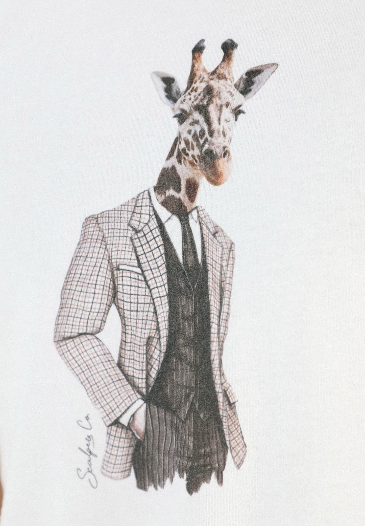CAMISETA COLLAGE JIRAFA