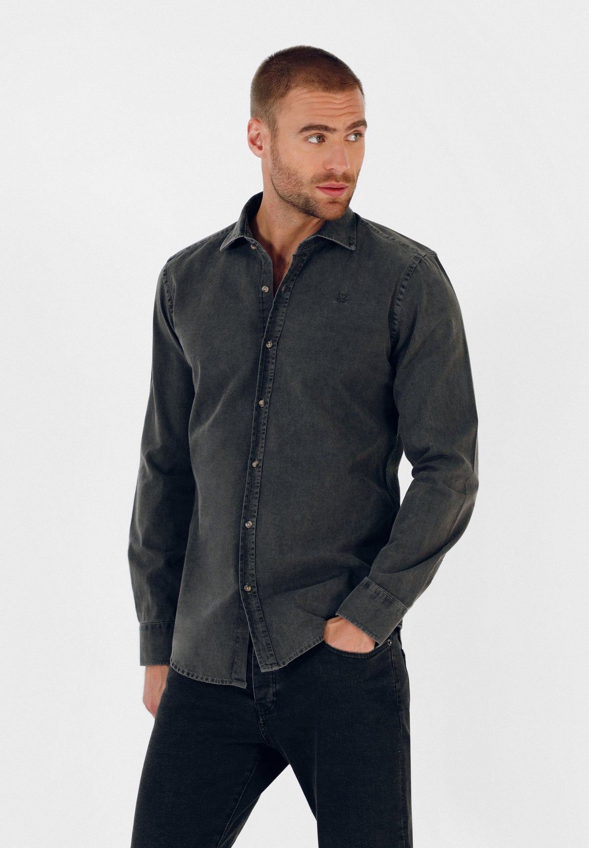 CAMISA DENIM LAVADA