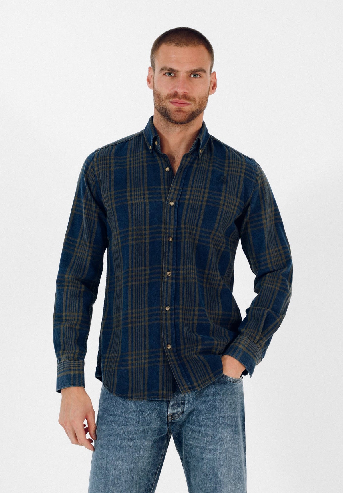 CAMISA CUADROS CALAVERA