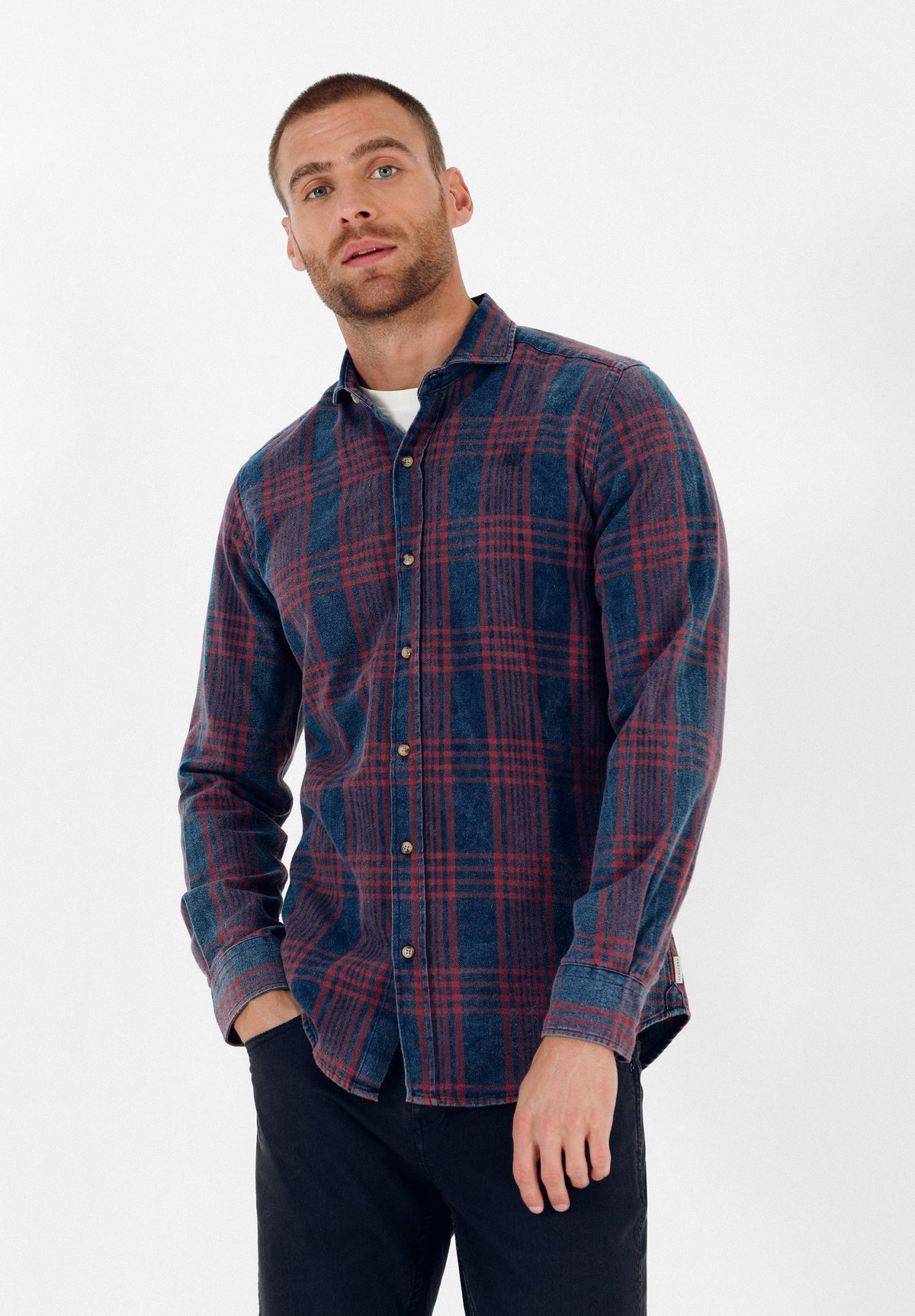 CAMISA CUADROS CALAVERA