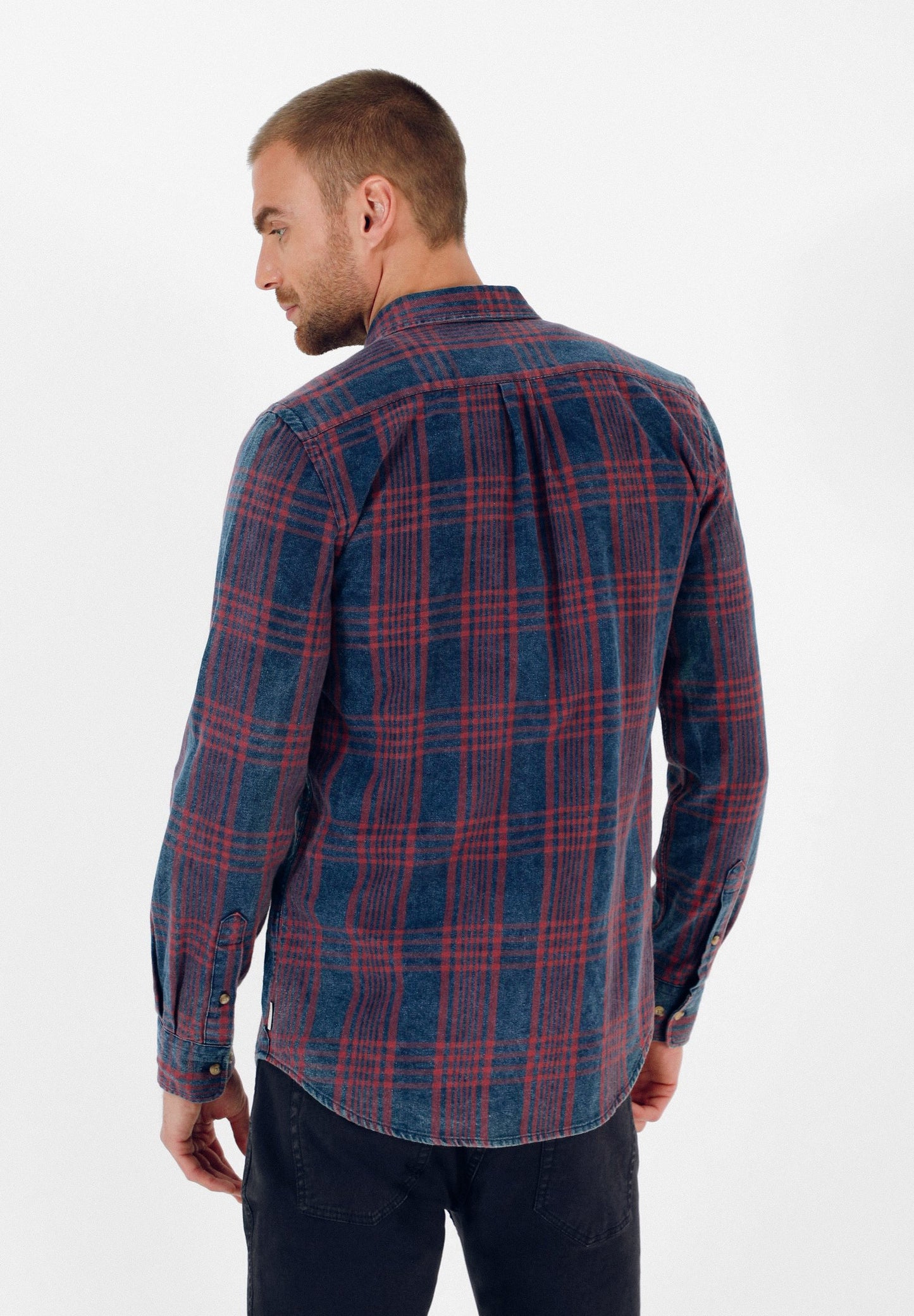 CAMISA CUADROS CALAVERA
