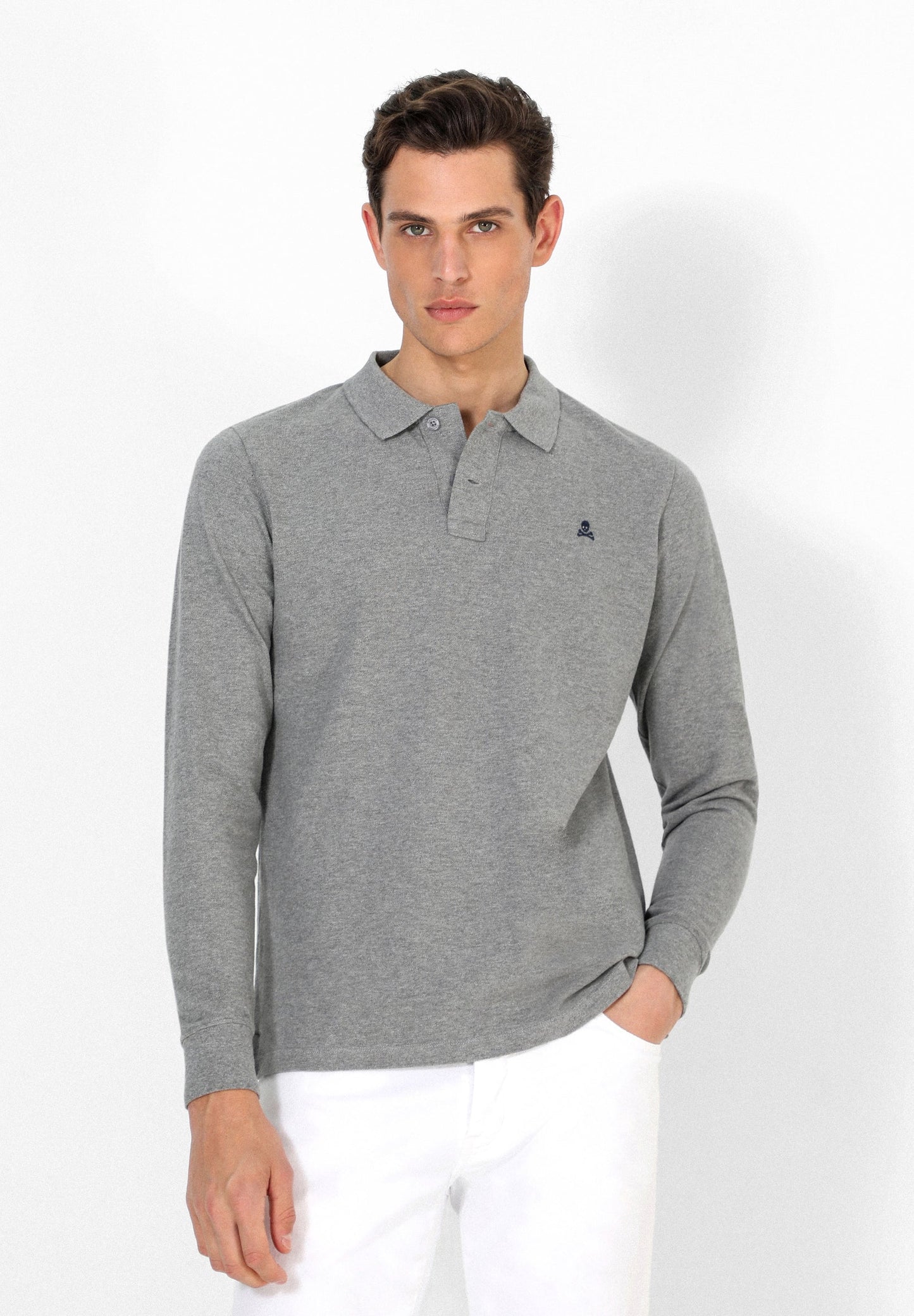POLO MANGA LARGA CALAVERA
