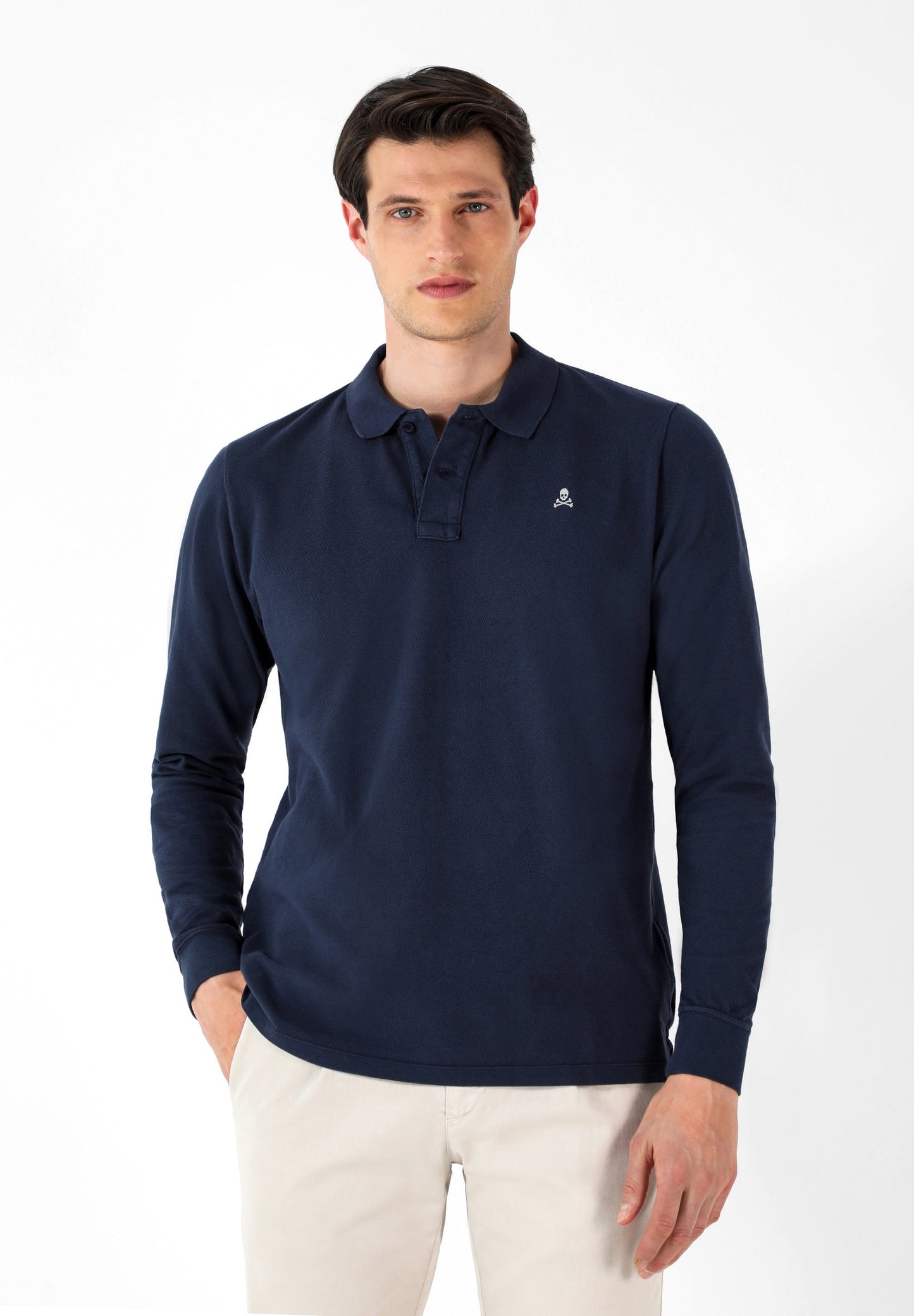 POLO MANGA LARGA CALAVERA