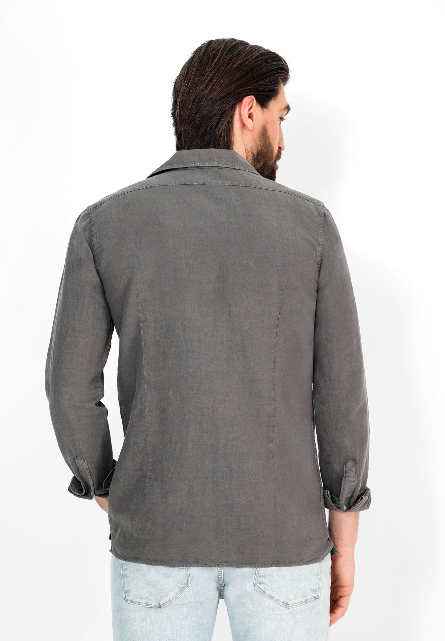 CAMISA LINO CUELLO PIJAMERO