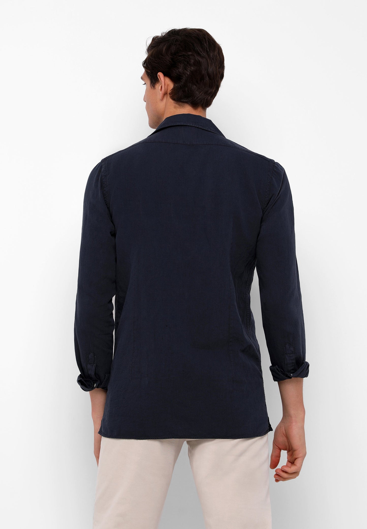 CAMISA LINO CUELLO PIJAMERO